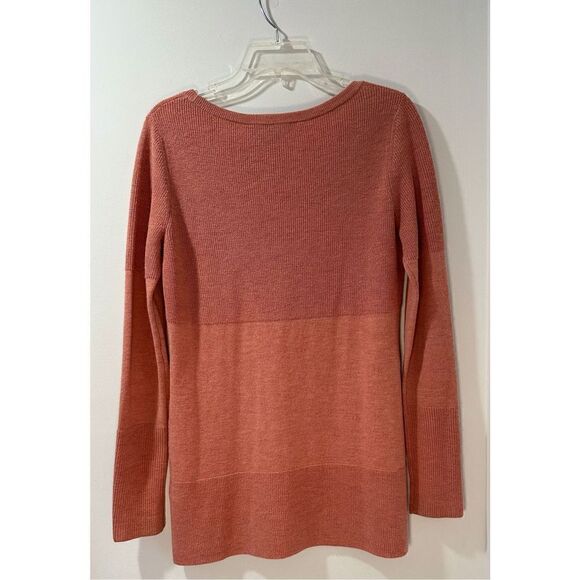 Royal Robbins women’s two tone coral crewneck sweater size Small #34-0859 - Picture 2 of 6